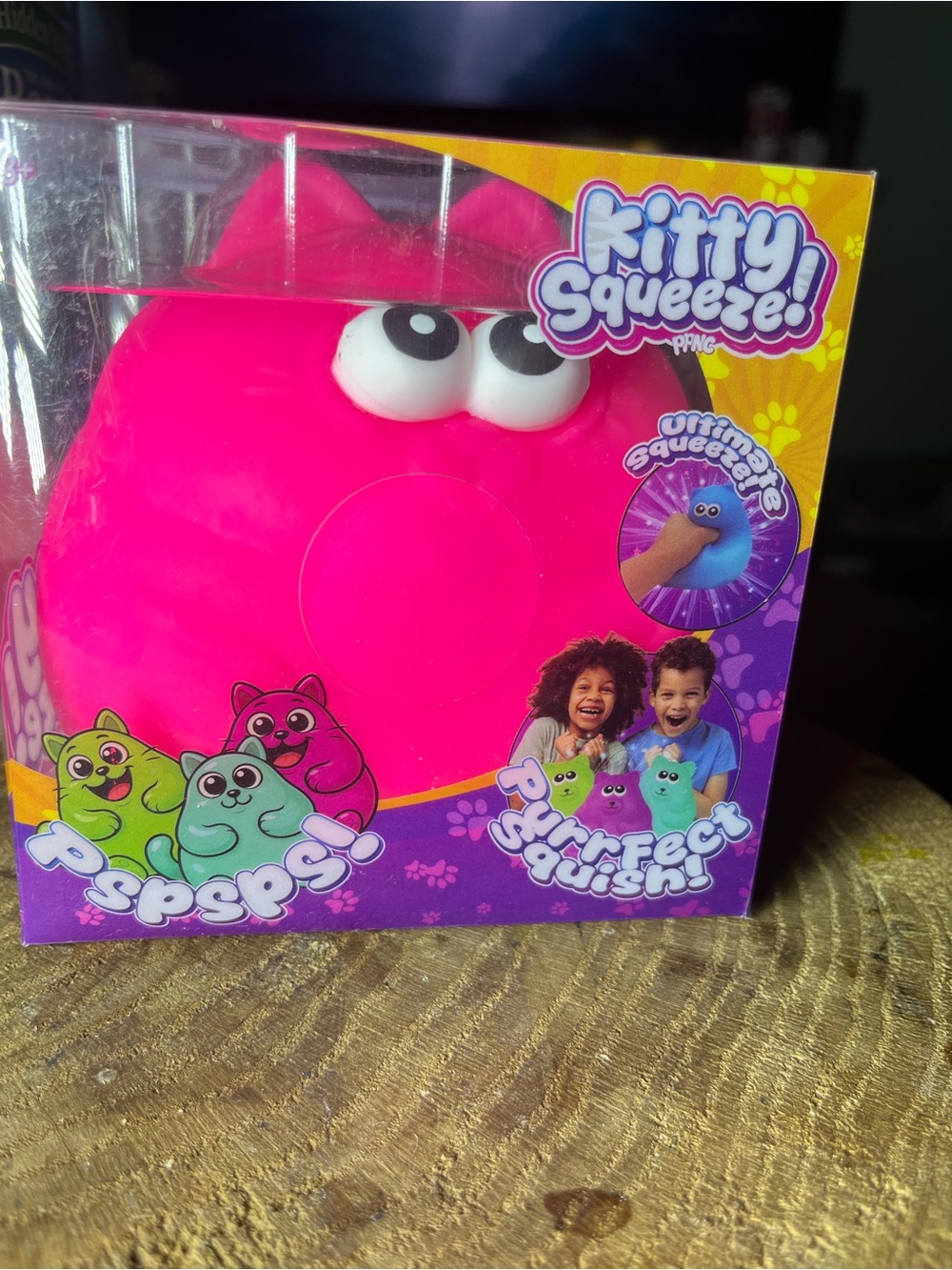 Squeeze Kids Pink Squeeze Toy Kitty Squee